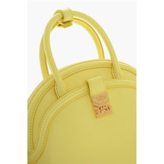 MCM Yellow Cowhide Tote Bag