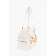 Moschino White Polyethylene Shoulder Bag