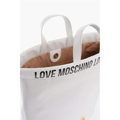 Moschino White Polyethylene Tote Bag