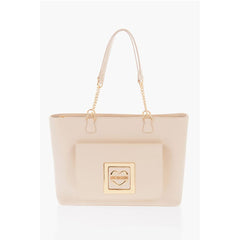 Moschino Beige Polyethylene Shoulder Bag