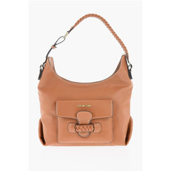 Moschino Brown Polyethylene Shoulder Bag