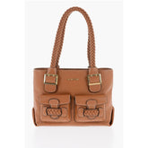 Moschino Brown Polyethylene Shoulder Bag