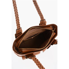 Moschino Brown Polyethylene Shoulder Bag