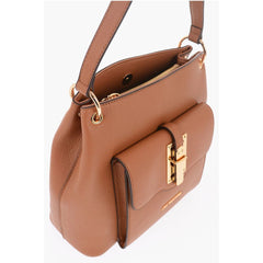 Moschino Brown Polyethylene Shoulder Bag