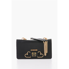 Moschino Black Calfskin Shoulder Bag