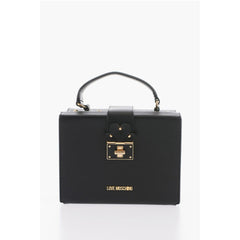 Moschino Black Calfskin Tote Bag