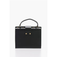 Moschino Black Calfskin Tote Bag