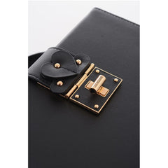 Moschino Black Calfskin Tote Bag