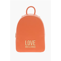 Moschino Orange Polyethylene Backpack