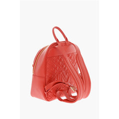 Moschino Red Polyethylene Backpack