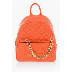 Moschino Orange Polyethylene Backpack