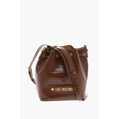 Moschino Brown Polyethylene Tote Bag