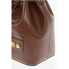 Moschino Brown Polyethylene Tote Bag