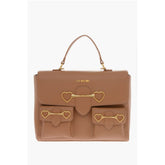 Moschino Brown Polyethylene Tote Bag