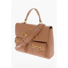 Moschino Brown Polyethylene Tote Bag