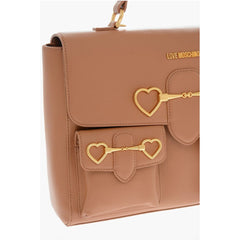 Moschino Brown Polyethylene Tote Bag