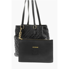 Moschino Black Polyethylene Tote Bag
