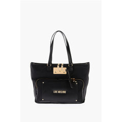 Moschino Black Nylon Tote Bag