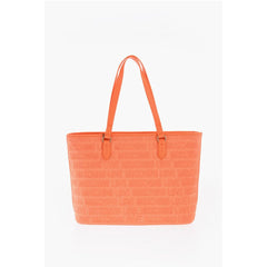 Moschino Orange Cotton Tote Bag