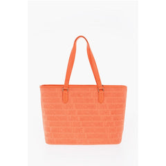 Moschino Orange Cotton Tote Bag