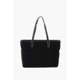 Moschino Black Cotton Shoulder Bag