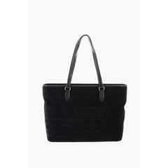 Moschino Black Cotton Shoulder Bag