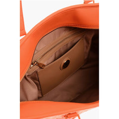 Moschino Orange Cotton Tote Bag