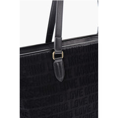 Moschino Black Cotton Shoulder Bag