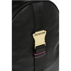 Moschino Black Polyethylene Backpack