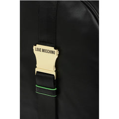 Moschino Black Polyethylene Backpack