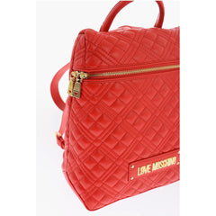 Moschino Red Polyethylene Backpack
