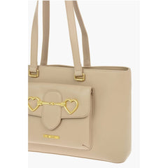 Moschino Beige Polyethylene Tote Bag