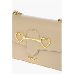 Moschino Beige Polyethylene Shoulder Bag