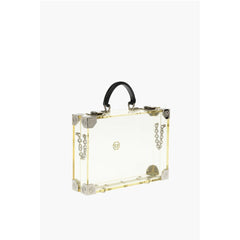 Philipp Plein Yellow Lambskin Tote Bag