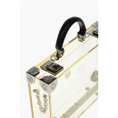 Philipp Plein Yellow Lambskin Tote Bag