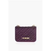 Moschino Purple Polyethylene Shoulder Bag
