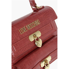 Moschino Red Polyurethane Tote Bag