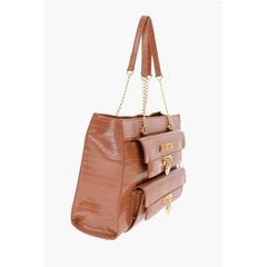 Moschino Brown Polyurethane Shoulder Bag