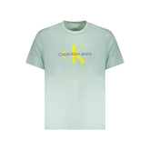 Calvin Klein Green Cotton Men T-Shirt