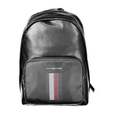 Tommy Hilfiger Black Polyethylene Men Backpack