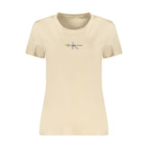 Calvin Klein Beige Cotton Tops & T-Shirt