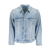 Tommy Hilfiger Light Blue Cotton Men Jacket