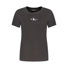Calvin Klein Black Cotton Women T-Shirt