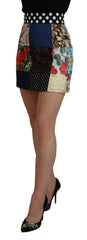 Dolce & Gabbana Chic Multicolor Patchwork Mini Skirt