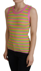 Dolce & Gabbana Elegant Silk Sleeveless Tank Top Vest