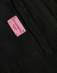 Dolce & Gabbana Elegant Black Mid-Waist Stretch Jeans