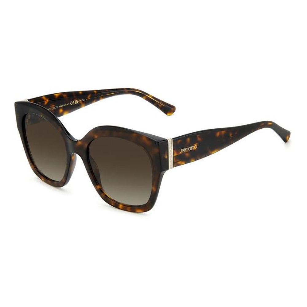 Jimmy Choo Brown Haircalf Sunglasses
