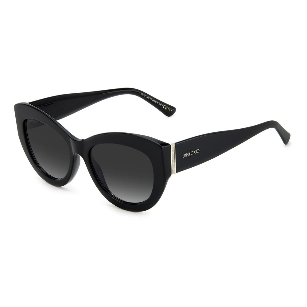 Jimmy Choo Black Haircalf Sunglasses