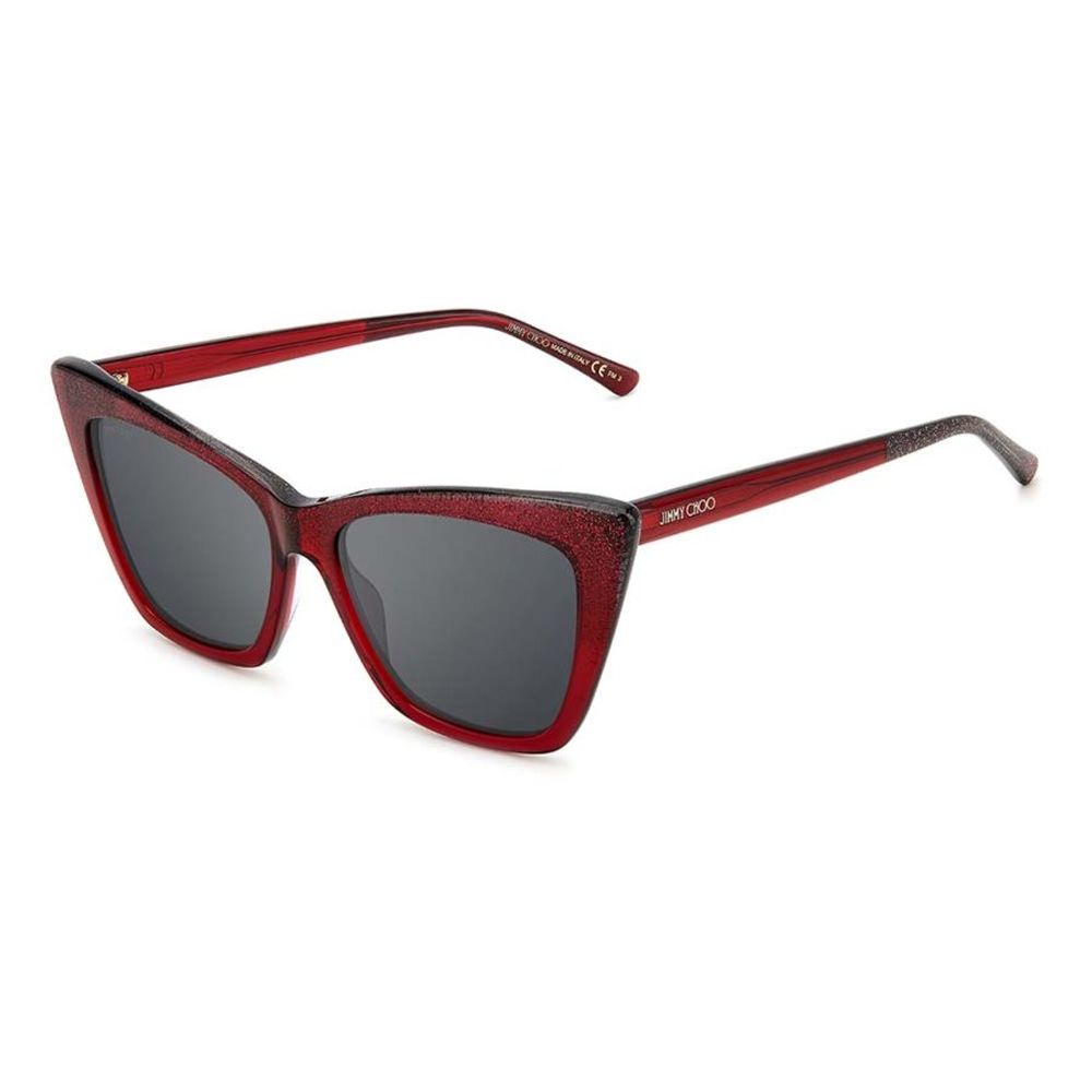 Jimmy Choo Red Haircalf Sunglasses