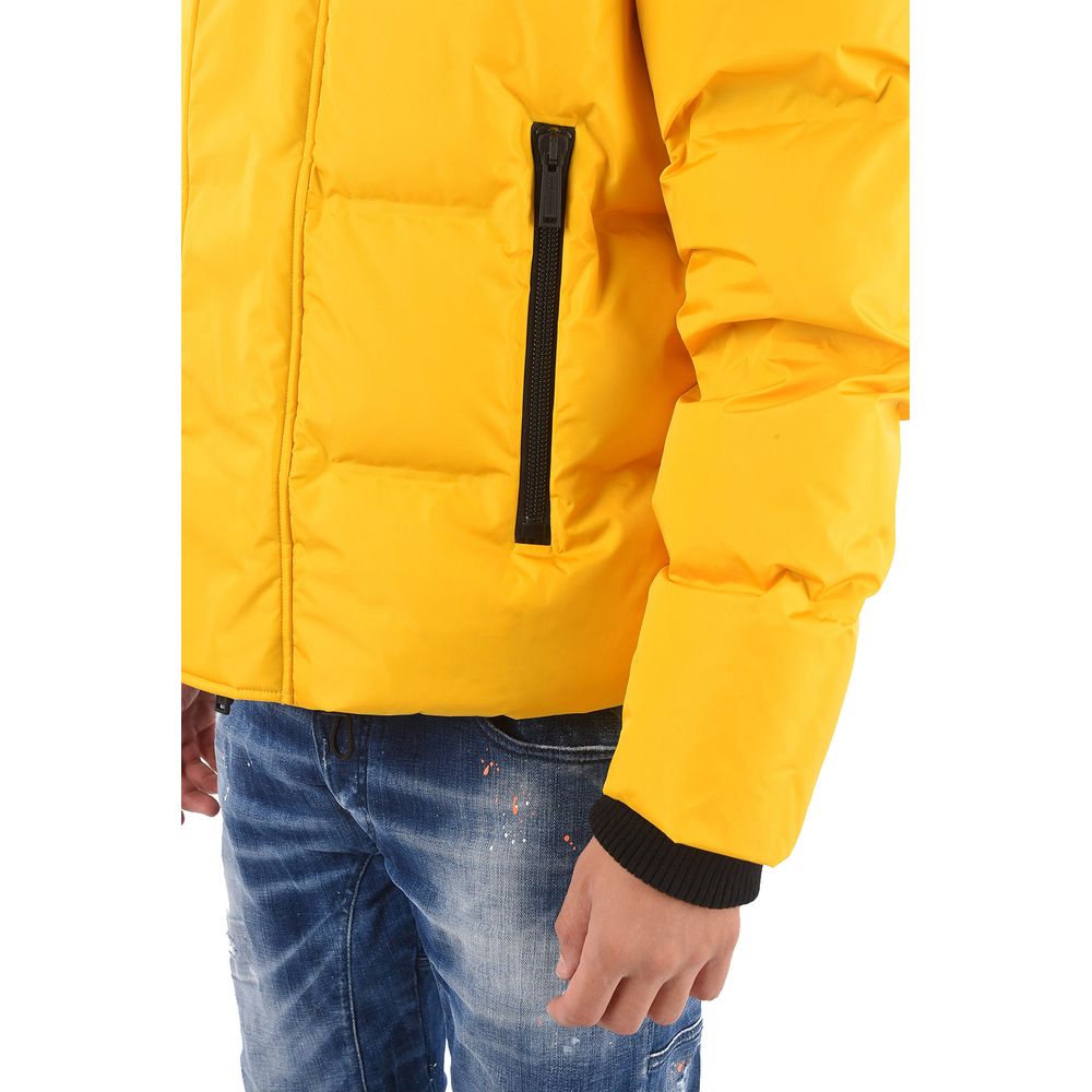 Dsquared² Yellow Nylon Men Down Jacket